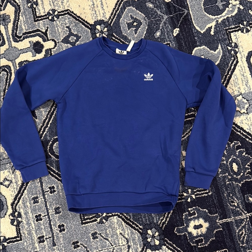 Adidas Men's Crewneck in Bold Blue